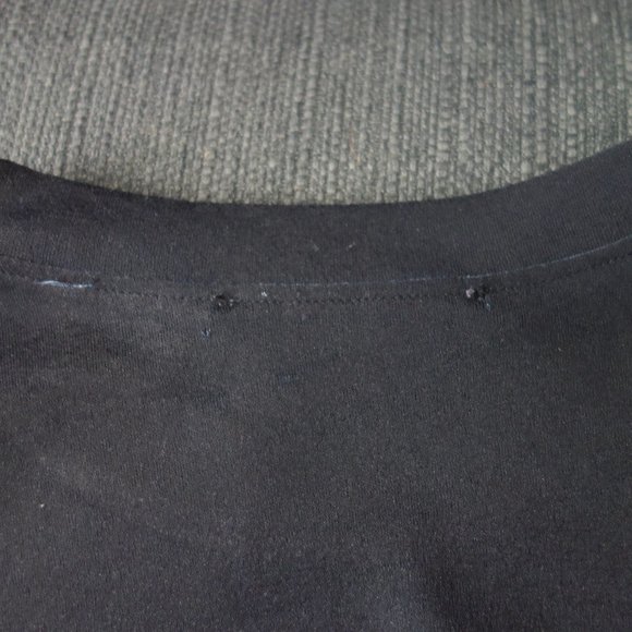 Tristan & Iseut Size M 100% Polyester Black & Cream Top - Picture 11 of 14